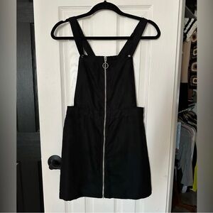 Black overall dress